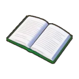 翻開的書